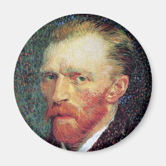 Imán Vincent Van Gogh - Autorretrato Estilo Puntillismo