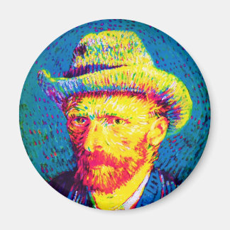 Imán Vincent Van Gogh - Autorretrato Pop Art con sombre