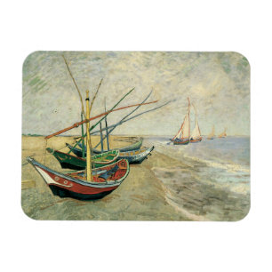 Imán Vincent van Gogh - Barcos de Pesca en la Playa