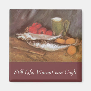 Imán Vincent van Gogh - Caballas, limones y tomates