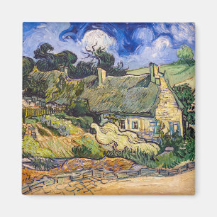 Imán Vincent Van Gogh - Cabañas con Tejados de Paja en