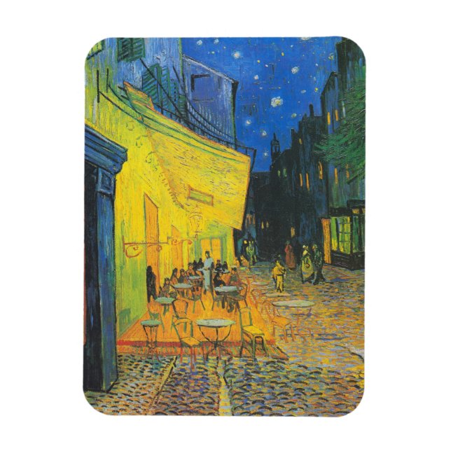 Imán Vincent Van Gogh Cafe Terrace de noche (Vertical)