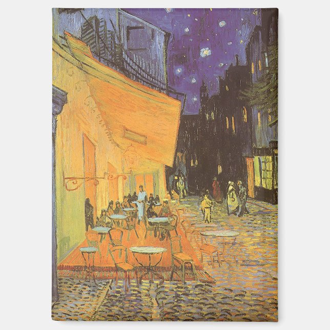 Imán Vincent van Gogh - Cafe Terrace de noche (Anverso)