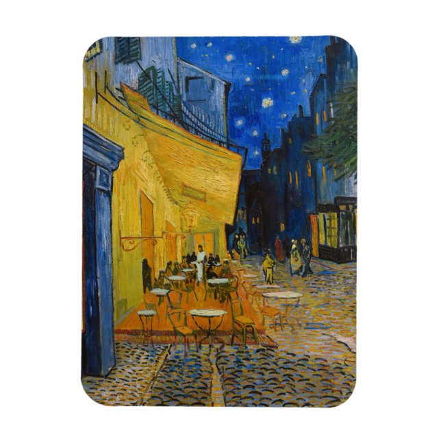 Imán Vincent van Gogh - Cafe Terrace de noche (Vertical)