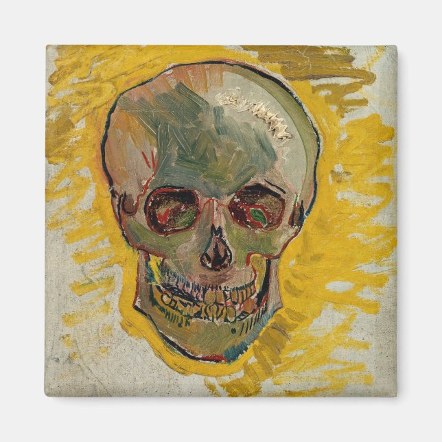 Imán Vincent van Gogh - Calavera 1887 #2 (Frente)