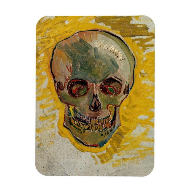 Imán Vincent van Gogh - Calavera 1887 #2 (Vertical)
