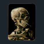 Imán Vincent van Gogh - Calavera con cigarrillo en llam<br><div class="desc">Cabeza de un Skeleton con un cigarrillo en llamas / Calavera con cigarrillo en llamas / Crane de squelette fumant une cigarrillo - Vincent van Gogh,  1885</div>
