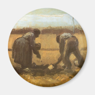 Imán Vincent van Gogh - Campesinos plantando patatas