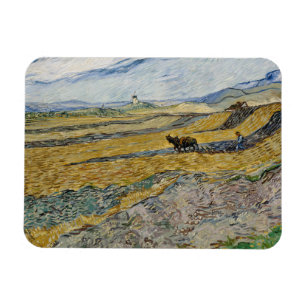 Imán Vincent Van Gogh, campo cerrado con flores