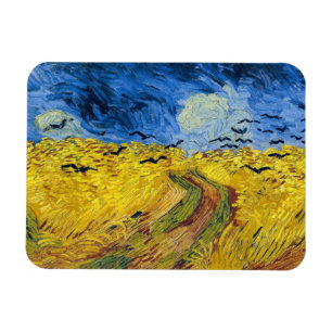 Imán Vincent van Gogh - Campo de trigo con cuervos