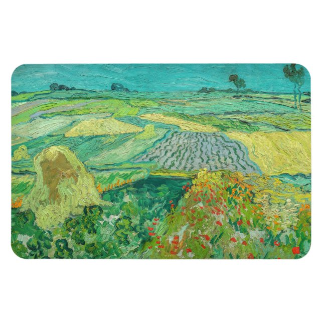 Imán Vincent van Gogh - Campos de Trigo cerca de Auvers (Horizontal)