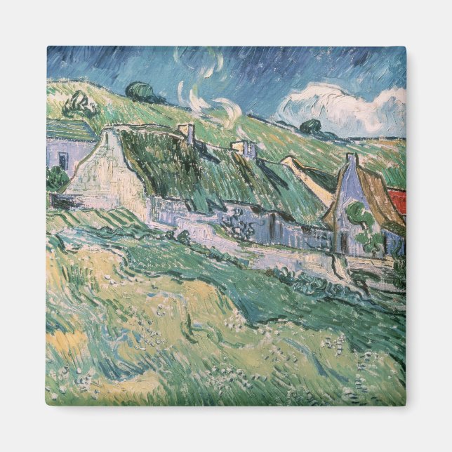 Imán Vincent van Gogh | Casas de campo en Auvers-sur-Oi (Frente)