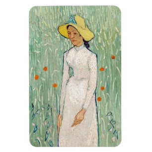 Imán Vincent van Gogh - Chica en blanco