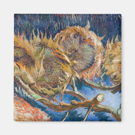 Imán Vincent van Gogh - Cuatro girasoles cortados