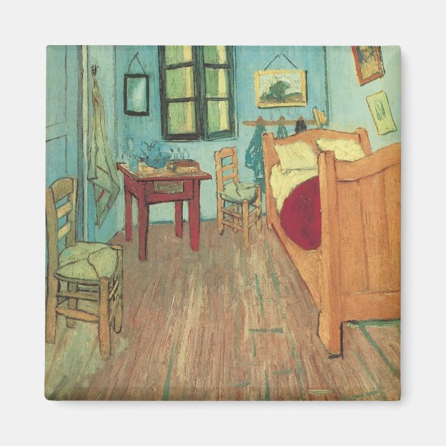 Imán Vincent van Gogh - Dormitorio de Vincent en Arles (Frente)