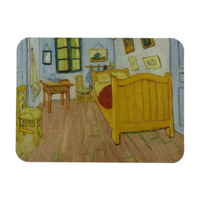Imán Vincent Van Gogh, dormitorio en Arles, primera ver (Horizontal)