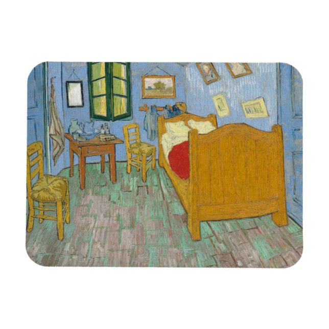 Imán Vincent Van Gogh, Dormitorio en Arles, segunda ver (Horizontal)