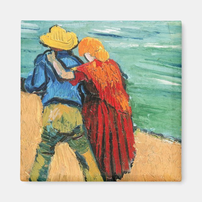Imán Vincent van Gogh - Dos amantes (Frente)