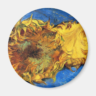 Imán Vincent Van Gogh - Dos girasoles cortados - Bella 