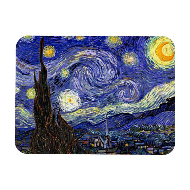 Imán Vincent Van Gogh - El Bella Artes de la Noche Star (Horizontal)