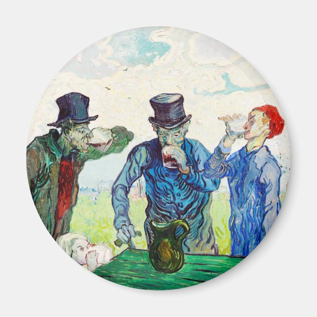 Imán Vincent Van Gogh El Bella Artes De Los Bebidores (Frente)