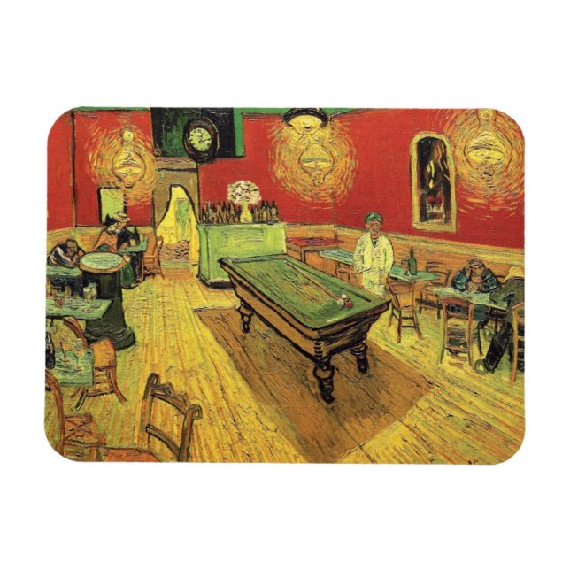 Imán Vincent Van Gogh - El Bella Artes del café nocturn (Horizontal)