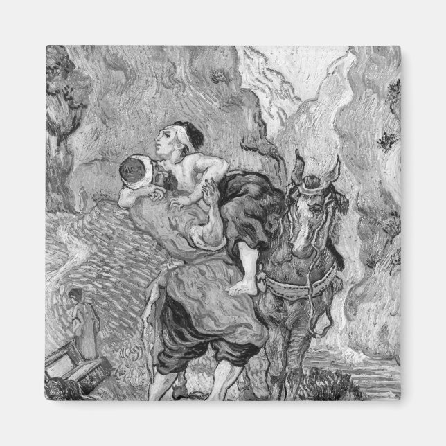 Imán Vincent van Gogh | El buen samaritano (Frente)