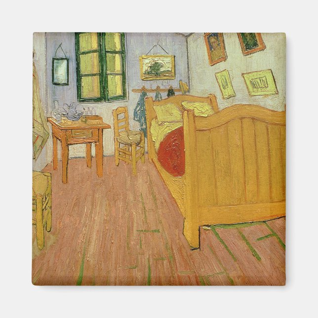 Imán Vincent van Gogh | El dormitorio, 1888 (Frente)