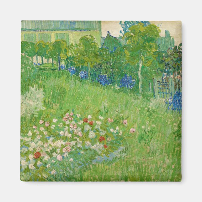 Imán Vincent Van Gogh "El jardín de Daubigny" (Frente)