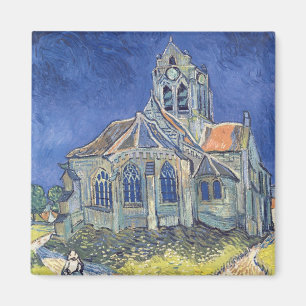 Imán Vincent van Gogh el   la iglesia en el