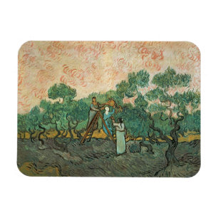 Imán Vincent van Gogh el   los recogedores verdes