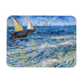Imán Vincent van Gogh - El paisaje marino de Saintes-Ma