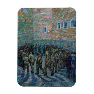 Imán Vincent van Gogh - El patio de la cárcel