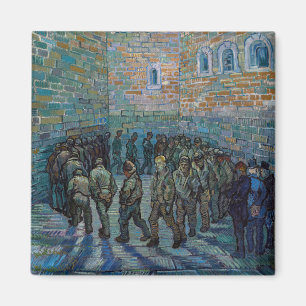 Imán Vincent van Gogh - El patio de la cárcel