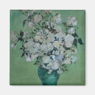 Imán Vincent van Gogh el   un florero de rosas, 1890