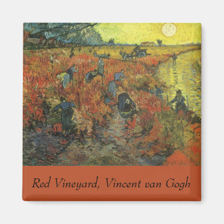 Imán Vincent van Gogh - El Viñedo Rojo