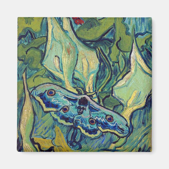 Imán Vincent van Gogh Emperor Moth (Frente)