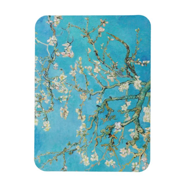 Imán Vincent van Gogh Flor de Almendro, (Vertical)