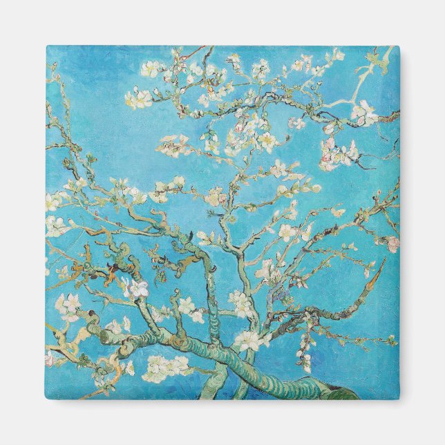 Imán Vincent van Gogh - Flor de Almendro (Frente)