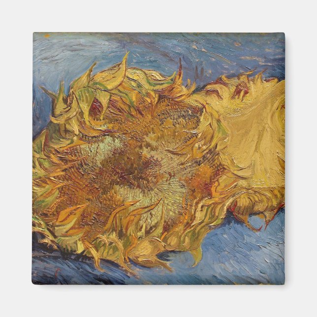 Imán Vincent van Gogh | Girasoles, 1887 (Frente)