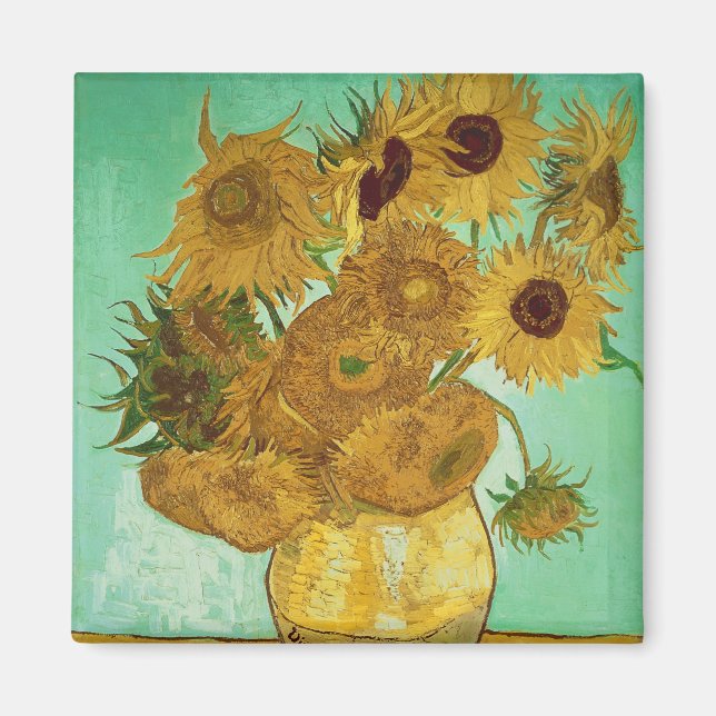 Imán Vincent van Gogh | Girasoles, 1888 (Frente)