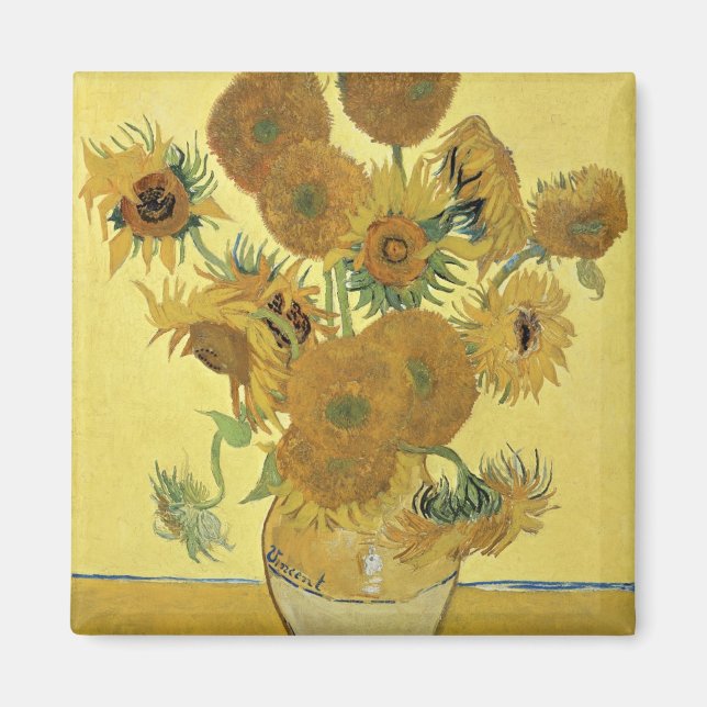 Imán Vincent van Gogh | Girasoles, 1888 (Frente)