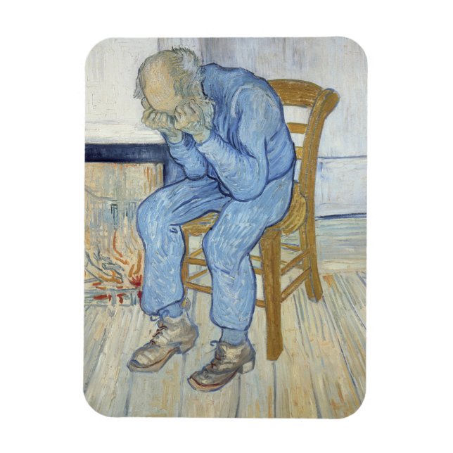 Imán Vincent van Gogh | Hombre mayor de dolor (Vertical)
