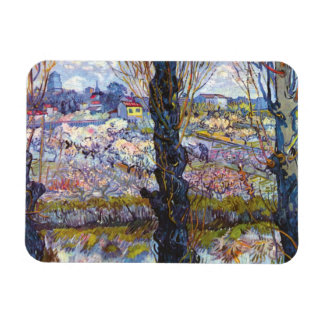 Imán Vincent Van Gogh – Huerto en flor con álamos