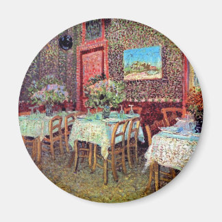 Imán Vincent Van Gogh - Interior De Un Restaurante