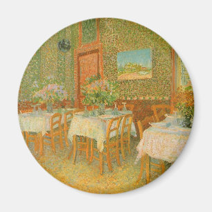 Imán Vincent van Gogh - Interior de un restaurante