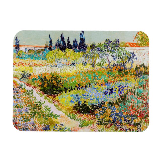 Imán Vincent van Gogh - Jardín de Arles (Horizontal)