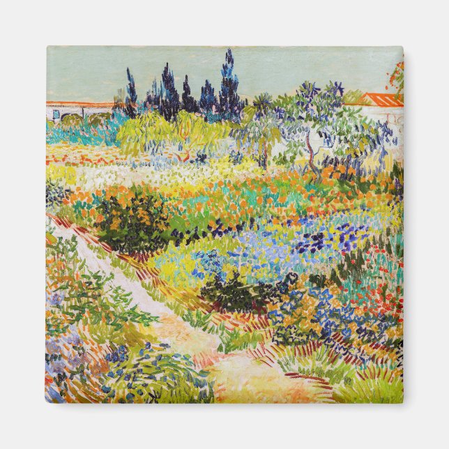 Imán Vincent van Gogh - Jardín de Arles (Frente)