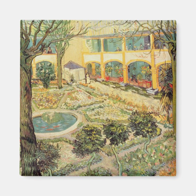 Imán Vincent van Gogh | Jardín de Asilo de Arles (Frente)