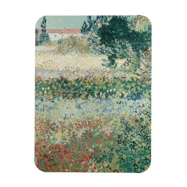 Imán Vincent van Gogh | Jardín en Bloom, Arles, 1888 (Vertical)